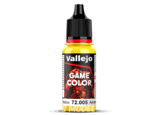 Vallejo Peinture Acrylique Game Color Nouvelle gamme 72005 Jaune Lune 17ml