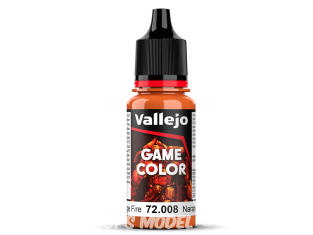 Vallejo Peinture Acrylique Game Color Nouvelle gamme 72008 Orange feu 17ml
