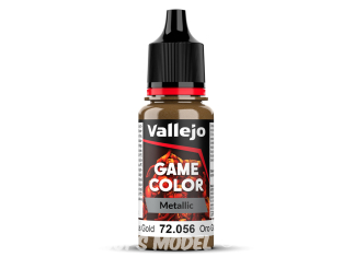 Vallejo Peinture Acrylique Game Color Nouvelle gamme 72056 Metallic Or éclatant 17ml