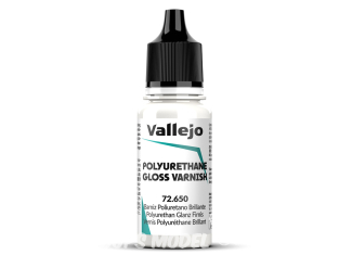 Vallejo Peinture Acrylique Game Color Nouvelle gamme 72650 Vernis Polyuréthane Brillant 17ml