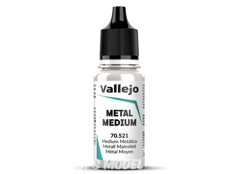 Vallejo Peinture Acrylique Game Color Nouvelle gamme 70521 Médium métallique 17ml