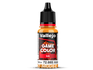 Vallejo Peinture Acrylique Game Color Nouvelle gamme Ink 72085 Encre Jaune 17ml