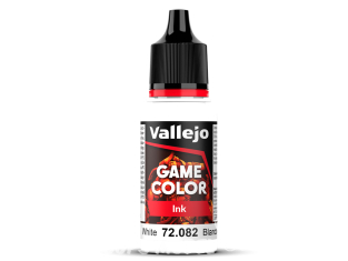 Vallejo Peinture Acrylique Game Color Nouvelle gamme Ink 72082 Encre Blanche 17ml
