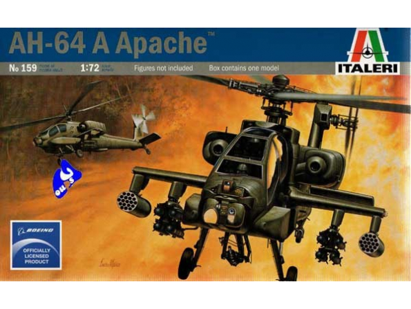 italeri maquette avion 0159 AH-64A Apache 1/72