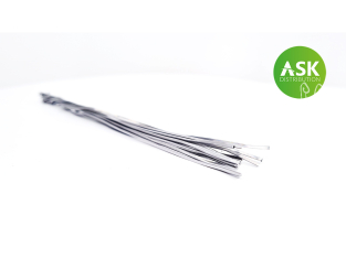 ASK Art Scale Kit T0083 Fil de métal demi-rond 1,2mm x 140mm x14