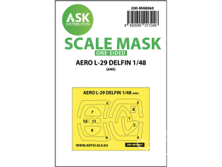 ASK Art Scale Kit Mask M48060 Aero L-29 Delfin AMK Recto 1/48
