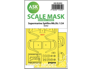 ASK Art Scale Kit Mask M24002 Supermarine Spitfire Mk.IXc Airfix Recto Verso 1/24