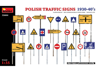 Mini Art maquette militaire 35664 PANNEAU DE CIRCULATION POLONAIS 1930-40 1/35