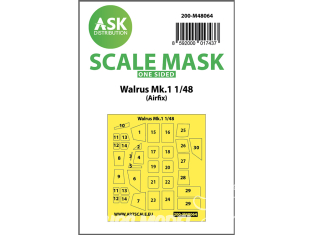 ASK Art Scale Kit Mask M48064 Walrus Mk.I Airfix Recto 1/48