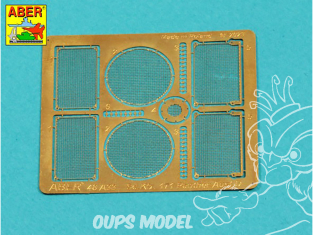 Aber 48A33 Grilles pour Panther D Tamiya 1/48