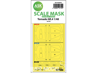ASK Art Scale Kit Mask M48052 Tornado GR.4 Revell Recto Verso 1/48