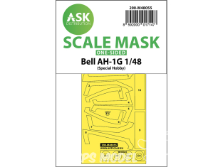 ASK Art Scale Kit Mask M48055 Bell AH-1G Special Hobby Recto 1/48