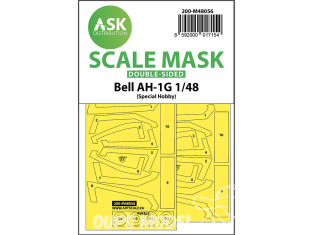 ASK Art Scale Kit Mask M48056 Bell AH-1G Special Hobby Recto Verso 1/48