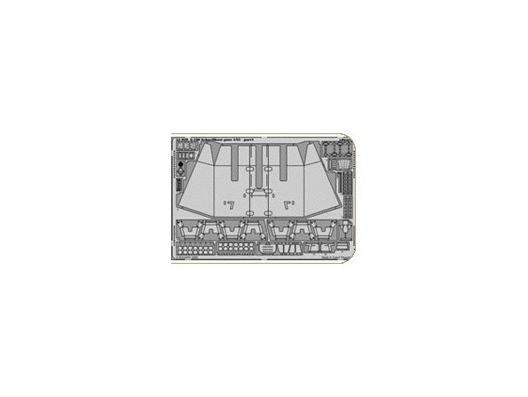 Eduard photodecoupe 53039 S-100 Schnellboot guns 1/35