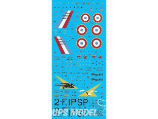 BERNA DECALS BD48-156 Dassault Mirage IIIE 2Em escadre chevalier du ciel 1/48