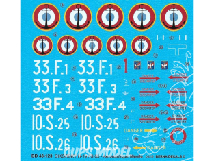 DECALQUES BERNA DECALS BD48-123 Sikorsky H-19 Aeronavale 1/48