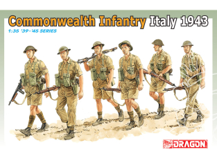 DRAGON maquette militaire 6380 Infanterie du Commonwealth Italie 1943-44 1/35