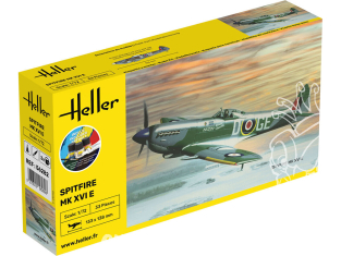 Heller maquette avion 56282 Spitfire Mk. XVI E inclus peinture colle et pinceau 1/72