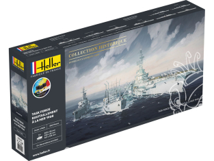 Heller maquette bateau 57092 STARTER KIT Task Force Ravitaillement inclus peintures principale colle et pinceau 1/400