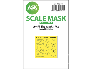 ASK Art Scale Kit Mask M72041 A-4M Skyhawk Hobby 2000 / Fujimi Recto 1/72