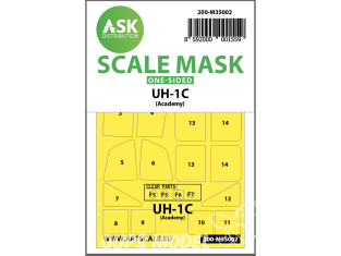ASK Art Scale Kit Mask M35002 UH-1C Academy Recto 1/32