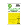 ASK Art Scale Kit Mask M48047 SR-71A Blackbird Revell Recto et roues 1/48