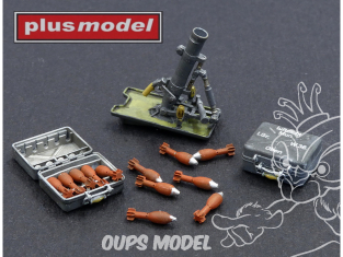Plus Model Dp3009 Mortier allemand LeWfr 36 3D Print 1/35