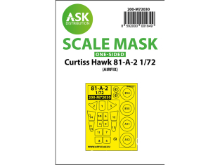 ASK Art Scale Kit Mask M72030 Curtiss Hawk 81-A-2 Airfix Recto 1/72