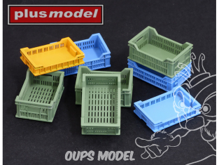 Plus Model Dp3001 Caisses en plastique perforées 3D Print 1/35
