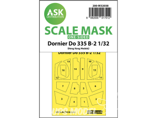 ASK Art Scale Kit Mask M32038 Dornier Do 335 B-2 Hk Models Recto 1/32