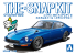 Aoshima maquette voiture 64757 Nissan S30 Fairlady Z Custom Wheel Metallic Blue SNAP KIT 1/32