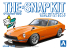 Aoshima maquette voiture 64764 Nissan S30 Fairlady Z Custom Wheel Orange SNAP KIT 1/32