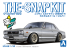 Aoshima maquette voiture 64702 Nissan Skyline 2000GT-R Custom wheels Argent SNAP KIT 1/32