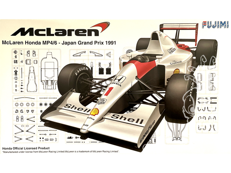 Fujimi maquette voiture 090443 Mc Laren Honda MP4/6 Grand prix du japon 1/20