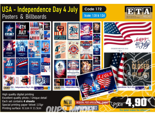 ETA diorama 172 États-Unis Jour de l'Indépendance 4 juillet 1/35 1/24