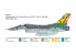 Italeri maquette avion 2825 F-16C Fighting Falcon 1/48