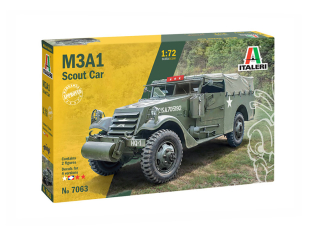 Italeri maquette militaire 7063 M3A1 Scout Car 1/72