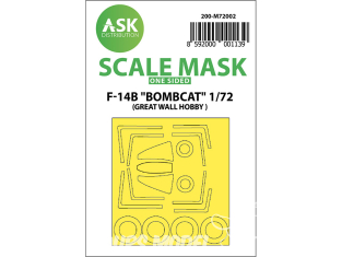 ASK Art Scale Kit Mask M72002 F-14B "Bombcat" Great Wall Hobby Recto 1/72