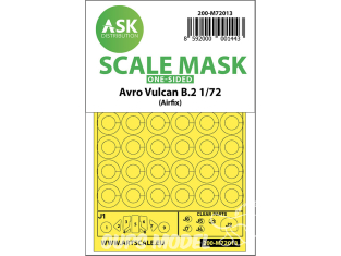 ASK Art Scale Kit Mask M72013 Avro Vulacan B.2 Airfix Recto 1/72
