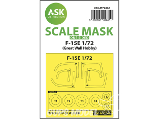ASK Art Scale Kit Mask M72060 F-15E Great Wall Hobby Recto 1/72