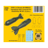 CMK kit resine 4459 Bombe 2000 Lb AN-M66A2 équipée d'un assemblage d'ailettes coniques M130 (2 pièces) 1/48