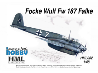 MPM maquette avion HLM002 Focke-Wulf Fw 187A-0 Falke Kit résine 1/48