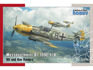 Special Hobby maquette avion 72474 Messerschmitt Bf 109E-1/B ‘Hit and Run Raiders 1/72