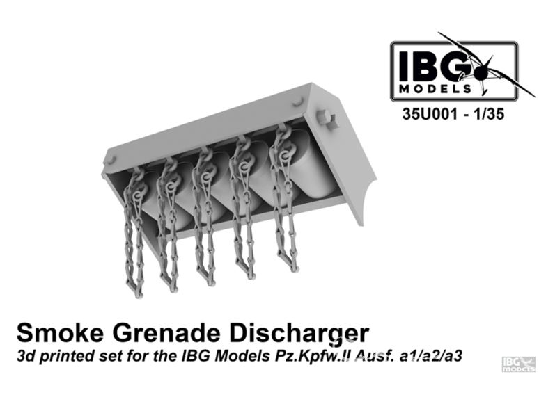 IBG maquette militaire 35U001 Lance-grenades fumigènes pour Pzkpfw IIa 1/35