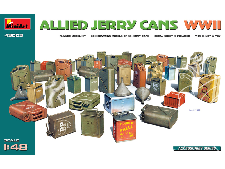 Mini Art maquette militaire 49003 JERRYCANS ALLIÉS WW2 1/48