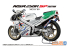 Aoshima maquette moto 65136 Honda NSR 250R SP Custom 1989 1/12