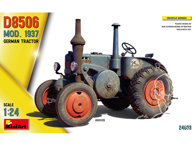 MINI ART maquette militaire 24003 TRACTEUR AGRICOLE ALLEMAND D8506 MODELE 1937 1/24