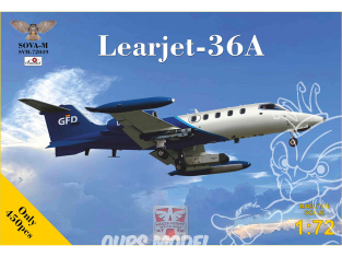 SOVA-M maquette avion 72019 Learjet 36A avec module radar expert 1/72