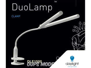 Daylight DLE1510 Duo Lampe avec Clamp