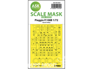 ASK Art Scale Kit Mask M72055 Piaggio P.108B Special Hobby Recto 1/72